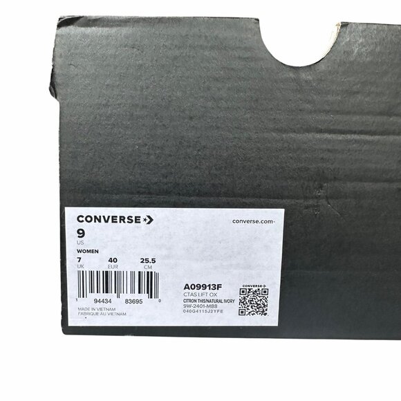 ⭐Converse Chuck Taylor All Star Lift Platform Sz 9 Women's Shoes Green A09913F⭐ - Picture 10 of 14